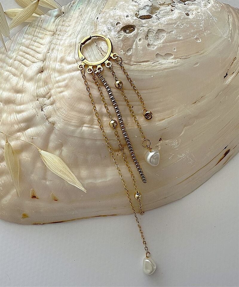 Aeris Zincir Detaylı Küpe