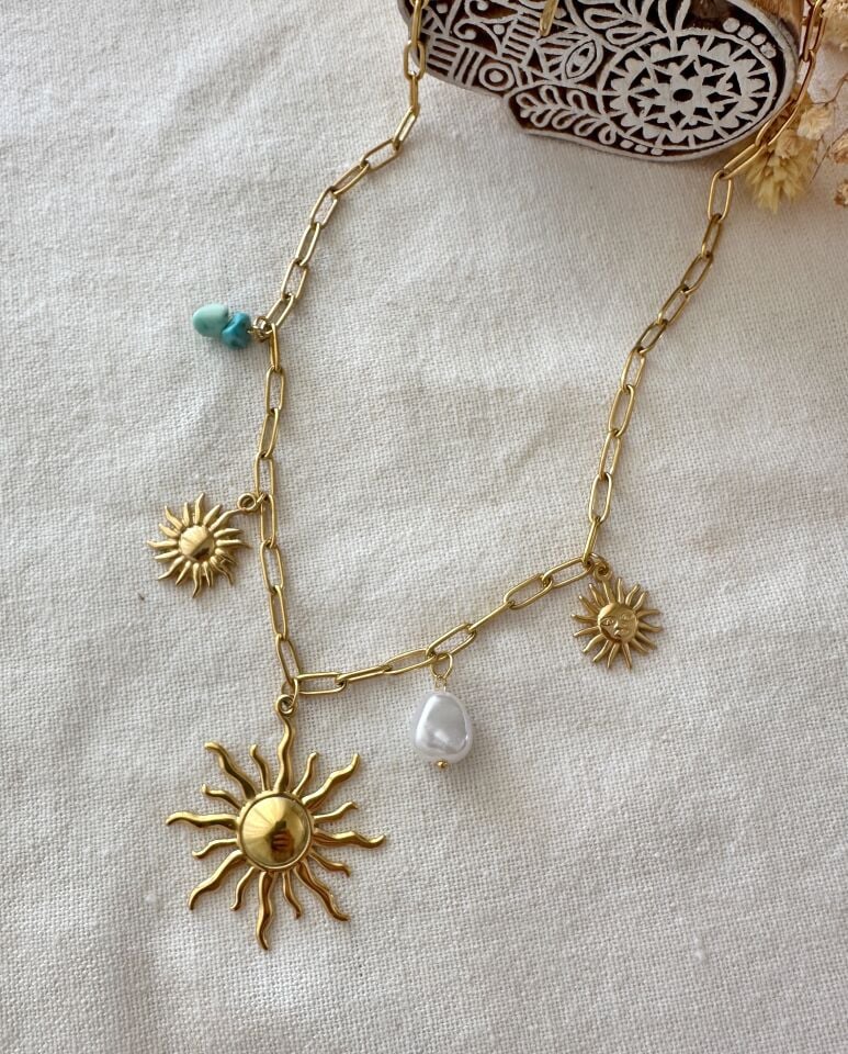 Arelis Çelik Charm Kolye