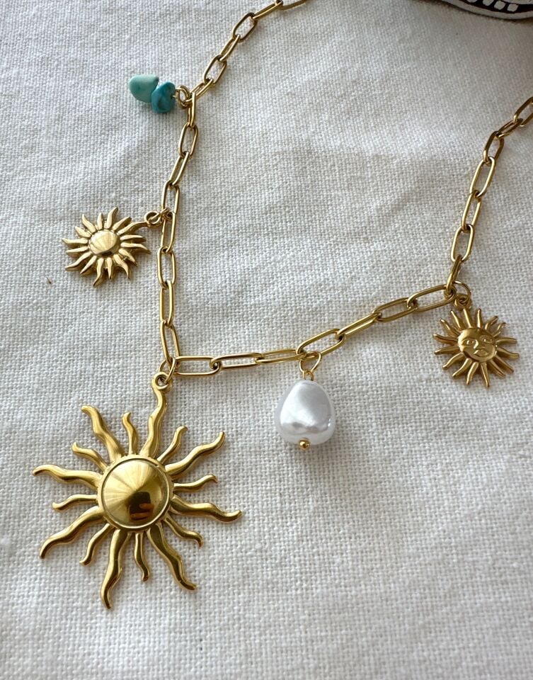 Arelis Çelik Charm Kolye