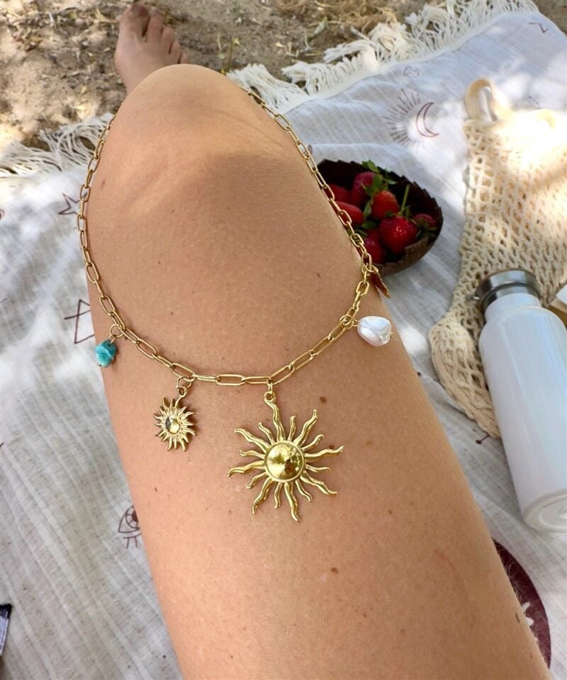 Arelis Çelik Charm Kolye