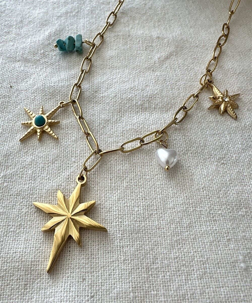Lyra Çelik Charm Kolye