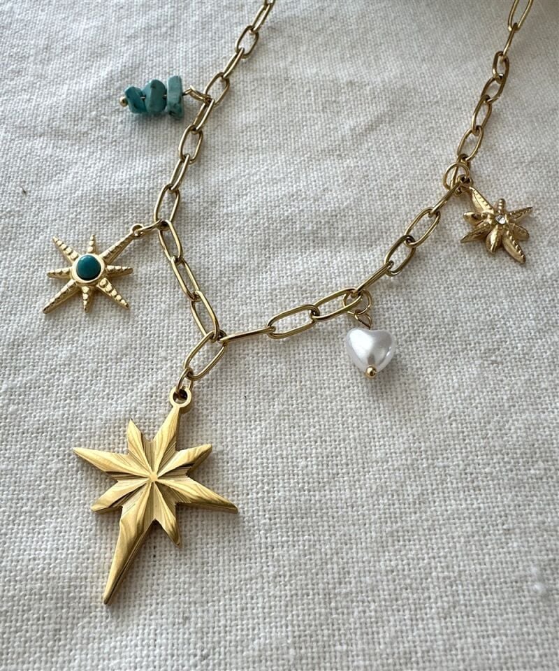 Lyra Çelik Charm Kolye