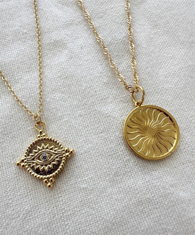 Auri Doğal Taşlı Kolye Seti