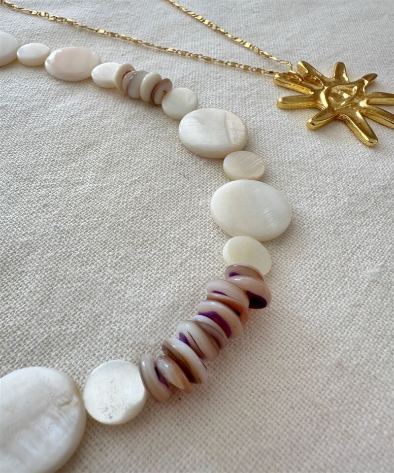 Luzia Doğal Taş 2'li Kolye