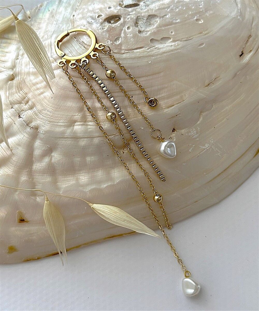 Aeris Zincir Detaylı Küpe