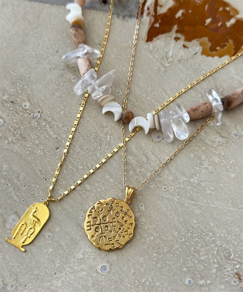 Luwia Doğal Taşlı Kolye Seti